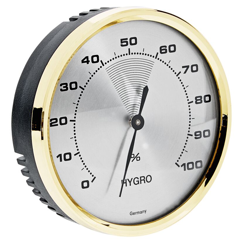 Analoges Hygrometer mit schwarzem Zeiger