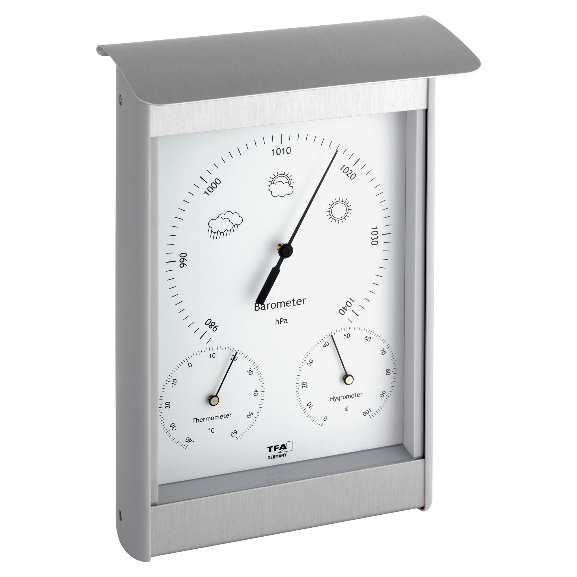 Wetterstation mit Barometer, Thermometer und Hygrometer