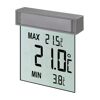 Fensterthermometer 'Vision' Kunststoff transparent 9,7 x 2,2 x 10,5 cm