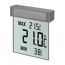 Fensterthermometer 'Vision' Kunststoff transparent 9,7 x 2,2 x 10,5 cm