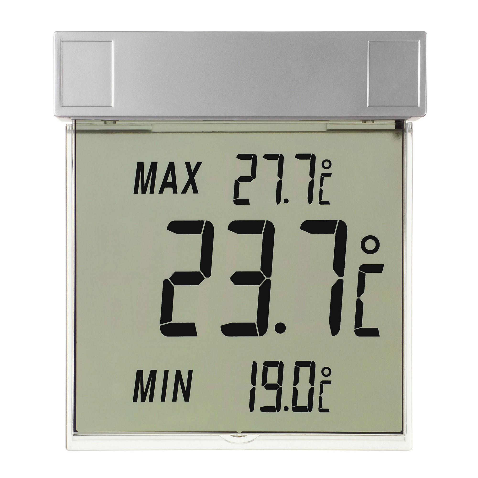 Fensterthermometer 'Vision' Kunststoff transparent 9,7 x 2,2 x 10,5 cm + product picture