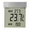 Fensterthermometer 'Vision' Kunststoff transparent 9,7 x 2,2 x 10,5 cm