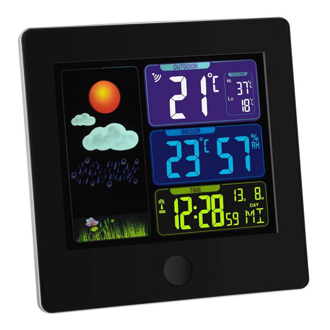 Digitale Wetterstation mit Temperaturanzeige