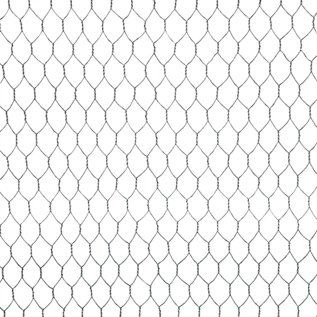 Sechseck-Drahtgeflecht silbern MW 13 mm, 100 x 1000 cm