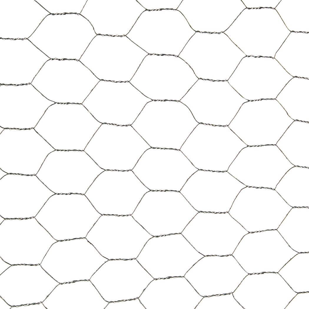 Drahtgeflecht 6-eckig silbern 75 cm