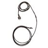 Schwarzes Heizkabel mit Stecker