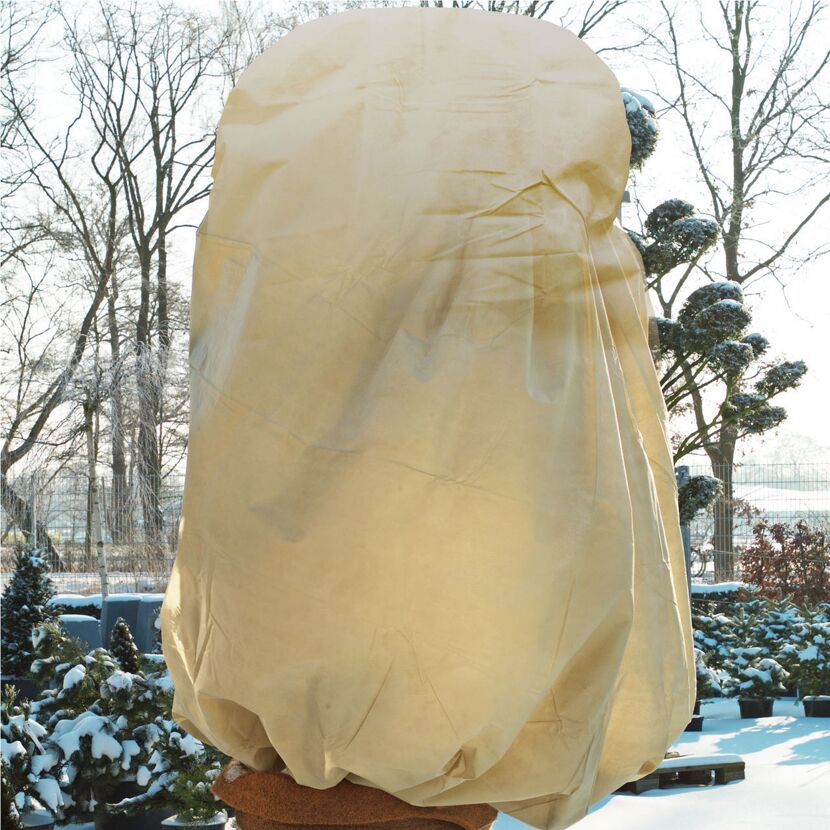 Vlieshaube EXTREME beige zum Winterschutz von Pflanzen