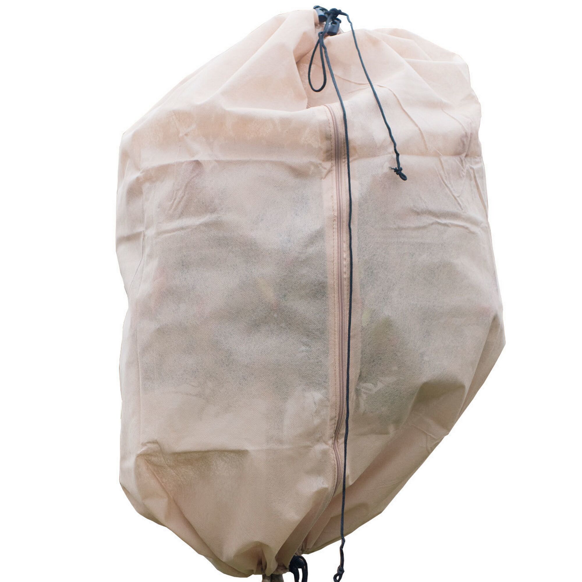 Beigefarbener Thermomantel für Pflanzen