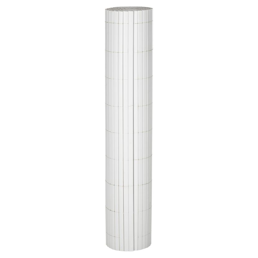 weiße Kunststoffmatte Rügen, zusammengerollt