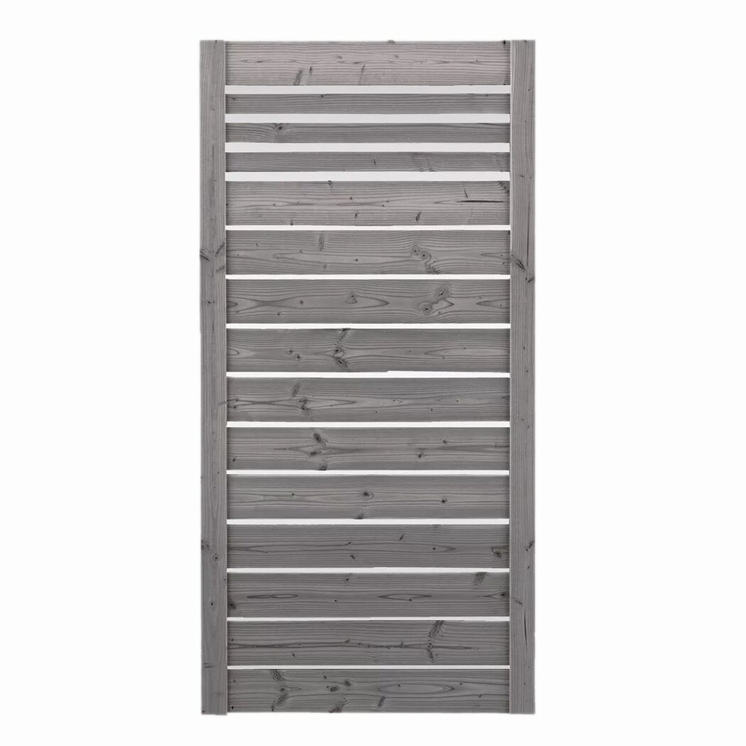 Rettenmeier Outdoor Wood Sichtschutzzaun 'NEO' grau imprägniert 90 x 180 cm