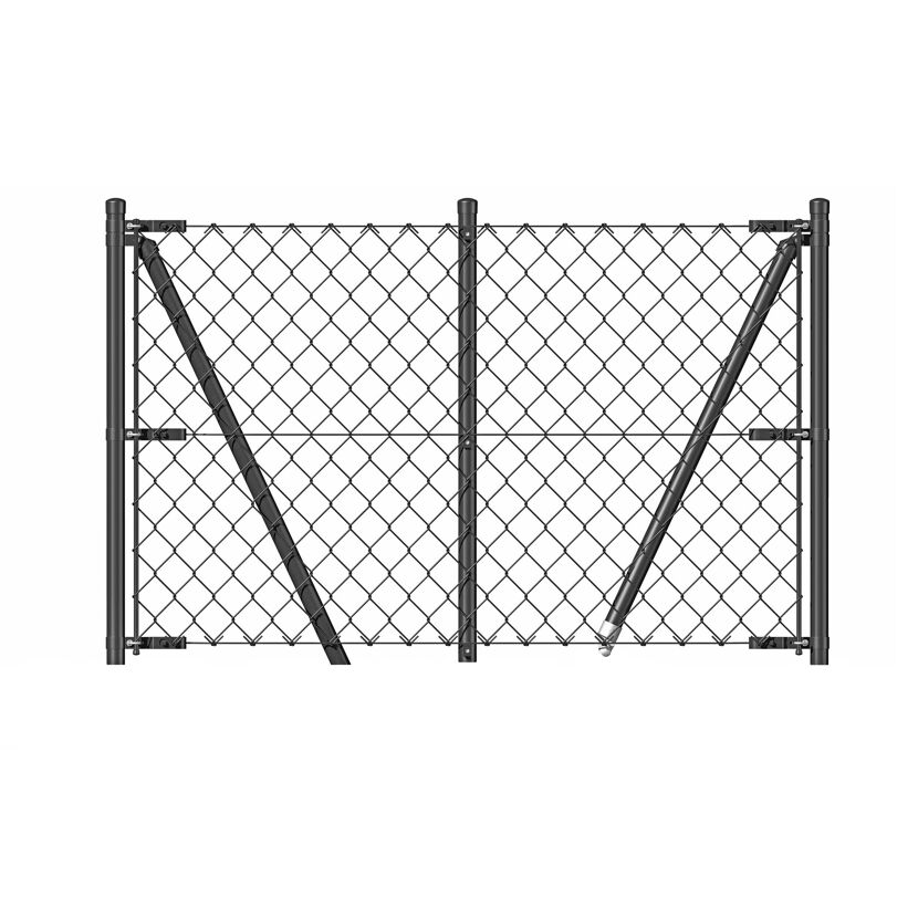 Schnellbau-Zaunsystem 4-Eck-Geflecht anthrazit 80 x 1500 cm