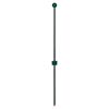 Grüner Fiberglas-Bodenstab mit roter Spitze
