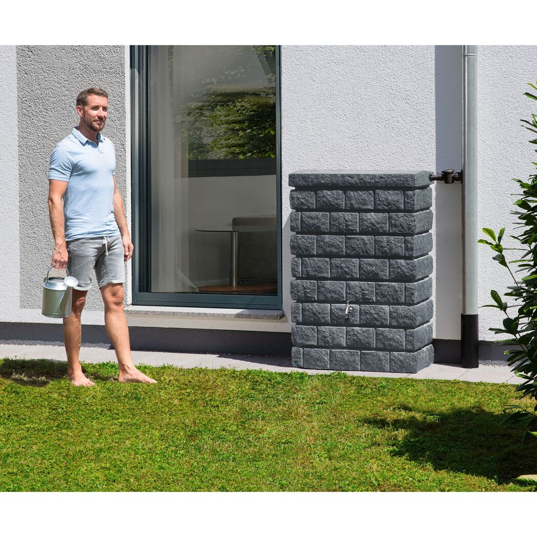 Wandtank 'Rocky Junior' dark granite 300 l