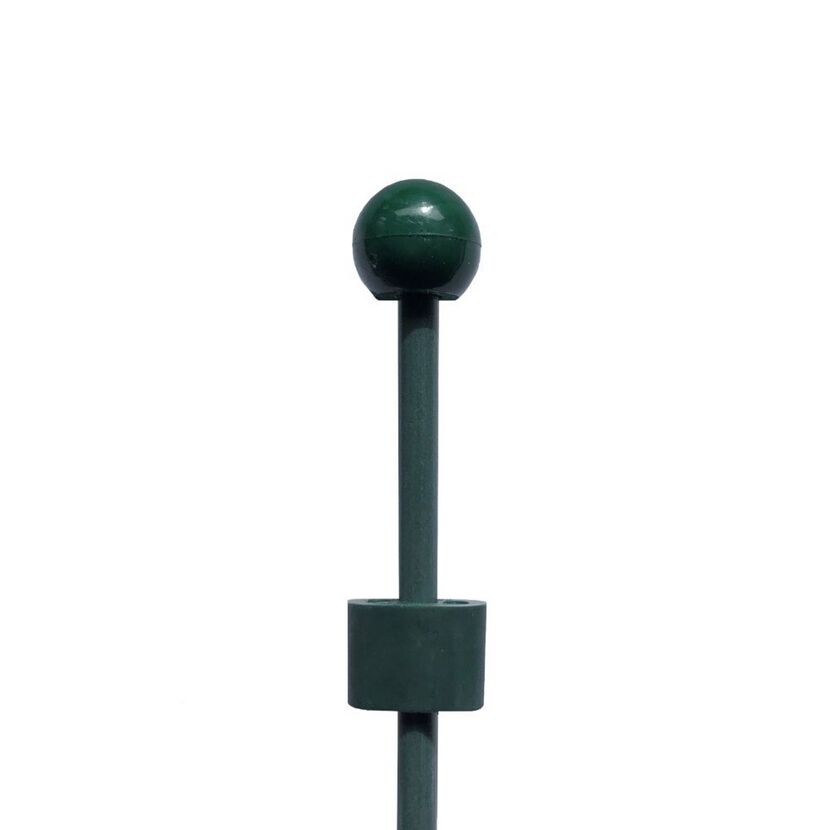 Grüner Fiberglas-Bodenstab mit Kugelkopf