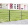 Anthraziter Doppelstabmattenzaun im Garten