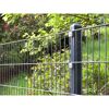Anthraziter Doppelstabmattenzaun im Garten