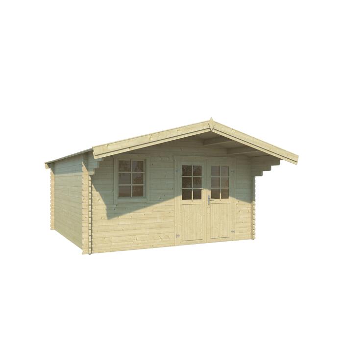 Lasita Maja Blockbohlenhaus Grunland 2 Naturfarben 390 X 390 Cm Ç Toom Baumarkt