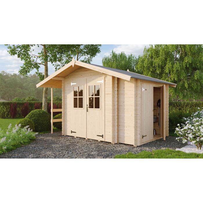 Lasita Maja Blockbohlenhaus Juist Naturfarben 200 X 200 Cm ǀ Toom Baumarkt