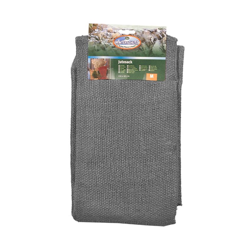 Grauer Jutesack Winterschutz, Größe M