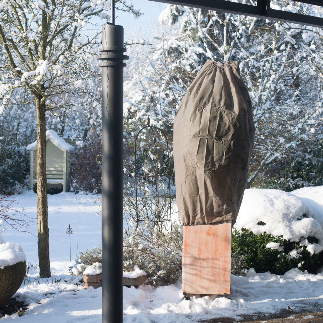 Winterschutz Thermomantel 250 x 120 cm stein