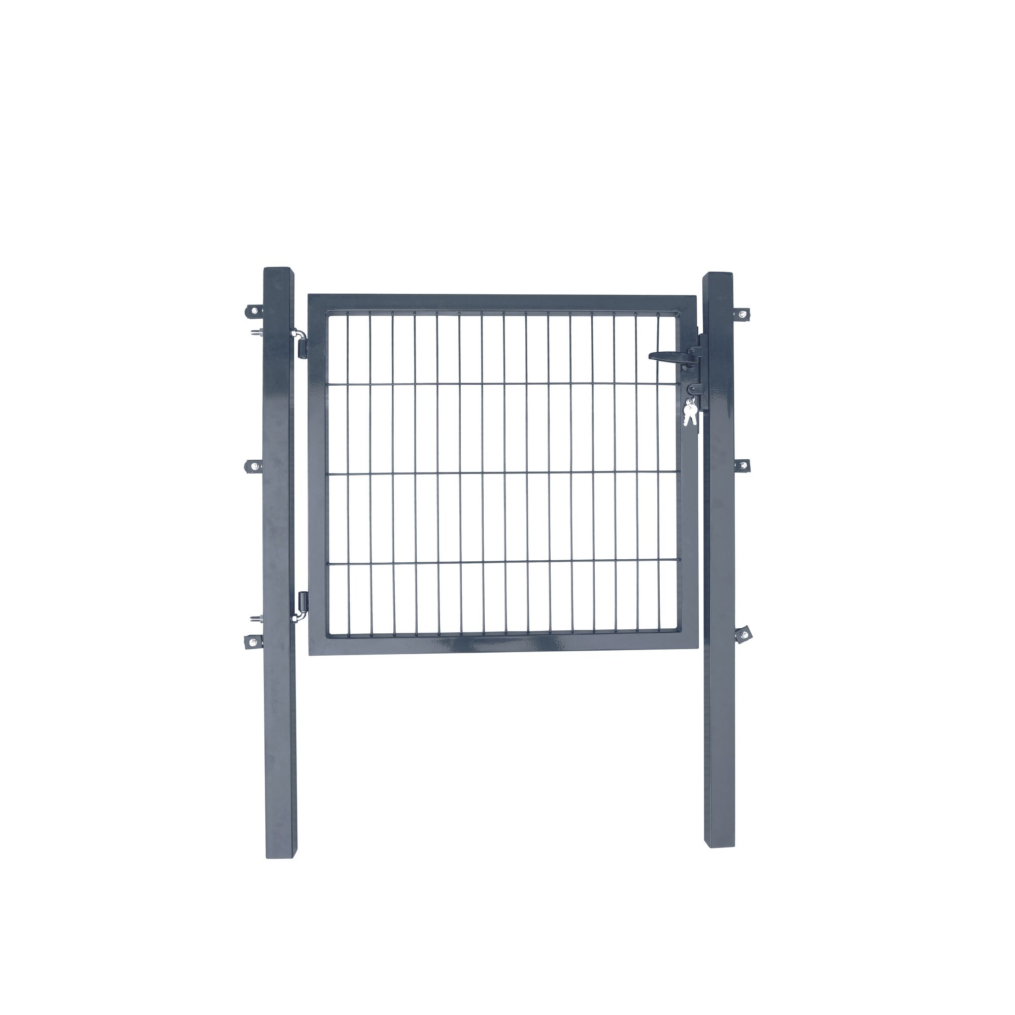 Anthrazitfarbenes Einzeltor Bent