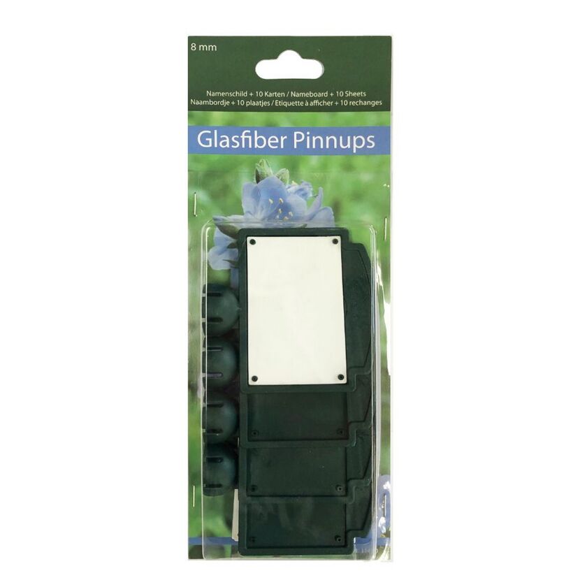 Grünes Gartenschild mit Etiketten