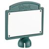 Grünes Namenschild Peacock mit leerer Fläche