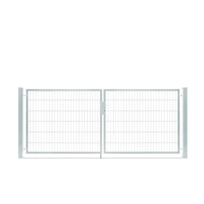 Doppelflügeltor 'Vario Compact' Zink 300 x 120 cm