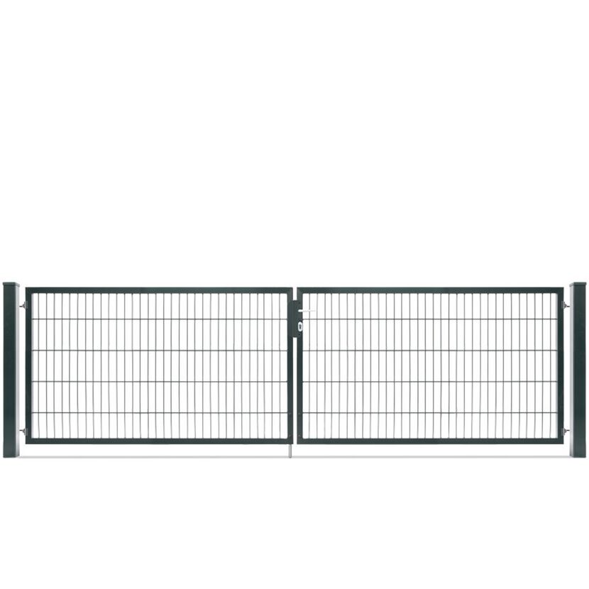 Anthrazitfarbenes Doppeltor Vario Comp356x100cm