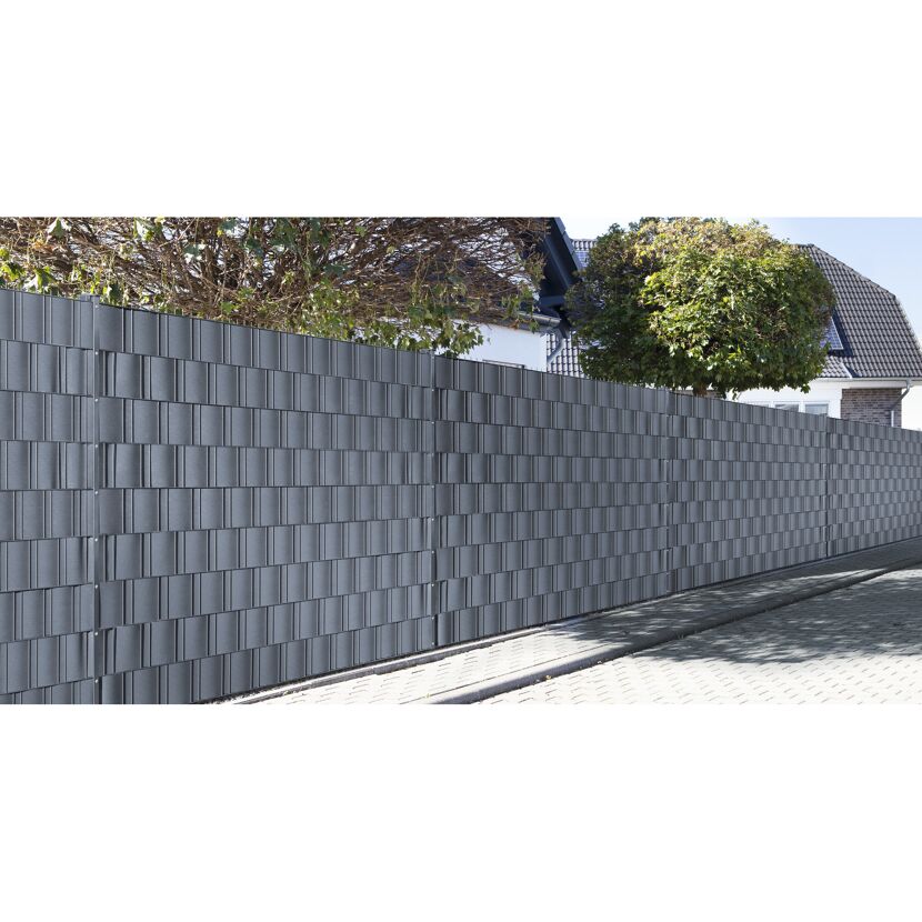 Anthraziter Sichtschutzzaun Polyline