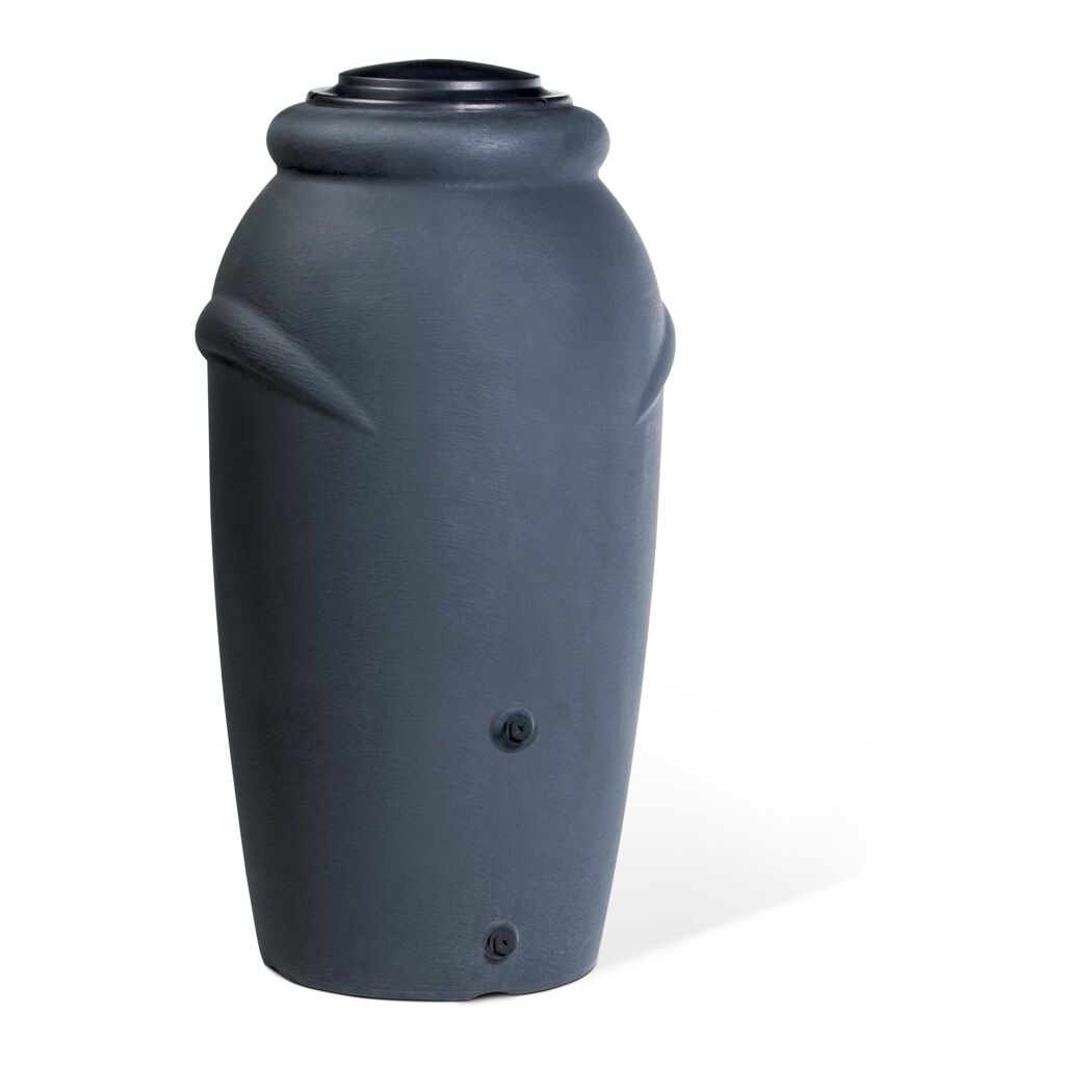 Anthrazitfarbene Regentonne Aqua Can 210 Liter