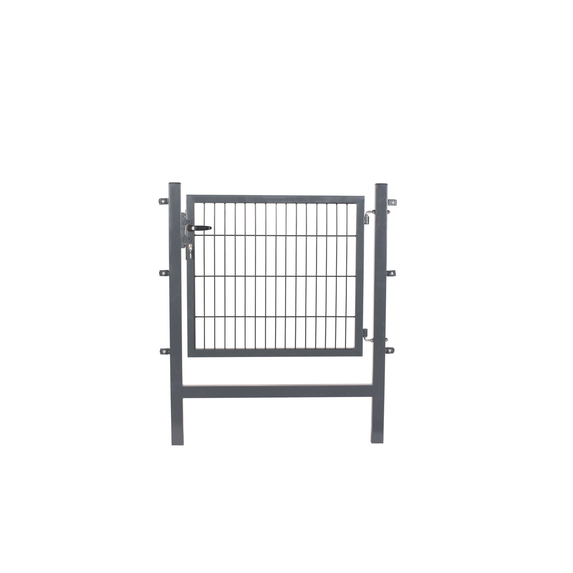 Anthrazitfarbenes Gartentor Easy Tor Bent 100 x 80 cm