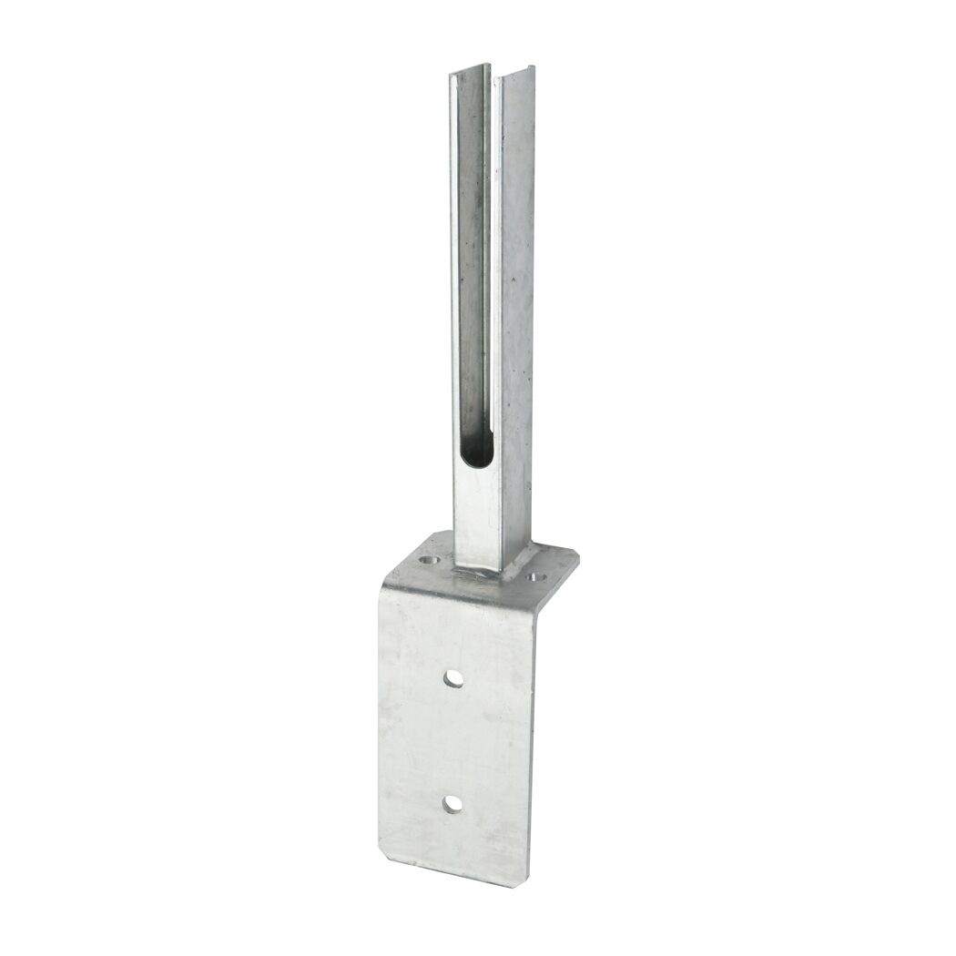 Winkel-Fußplatte Universal Zink
