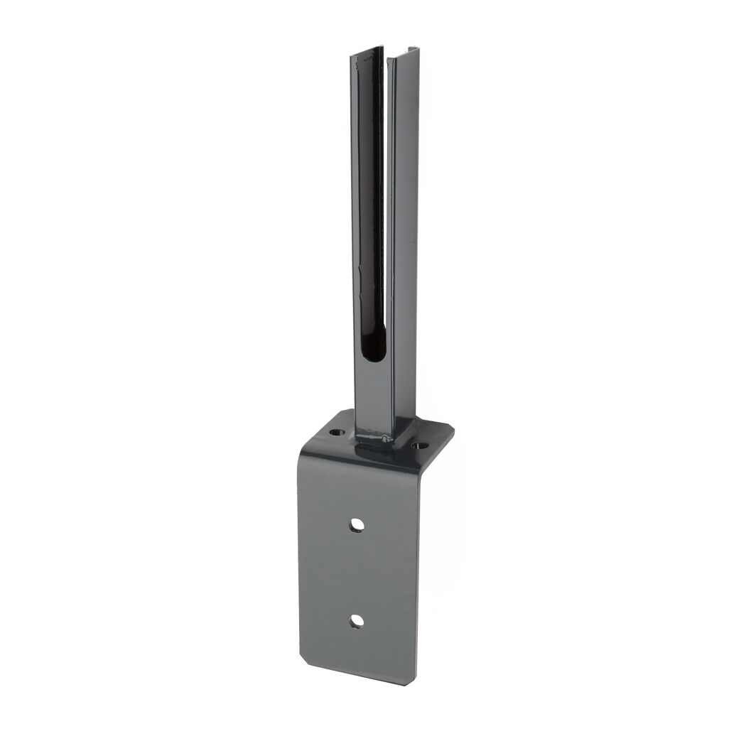 Schwarze Winkel-Fußplatte Universal 7016
