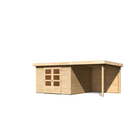 4. Bild von Gartenhaus 'Dornhan 6' Flachdach Set 2, 302 x 306 x 216 cm, naturbelassen