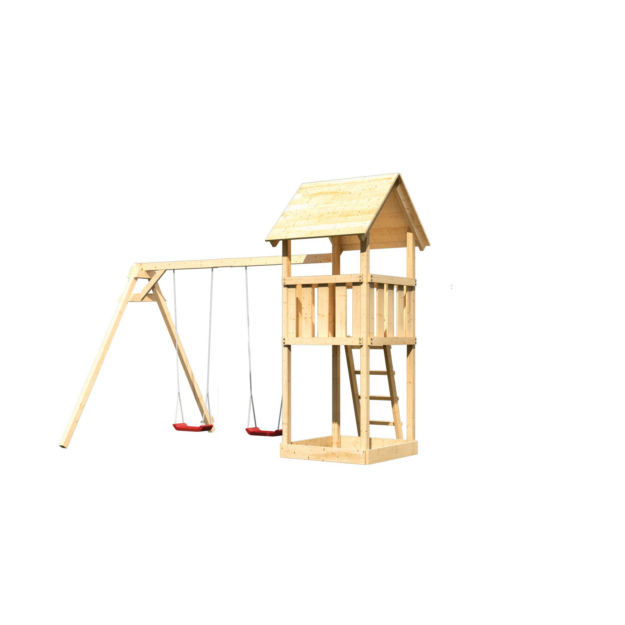 Kinderspielturm 'Lotti' Doppelschaukelanbau, 371 x 264 x 291 cm + product picture