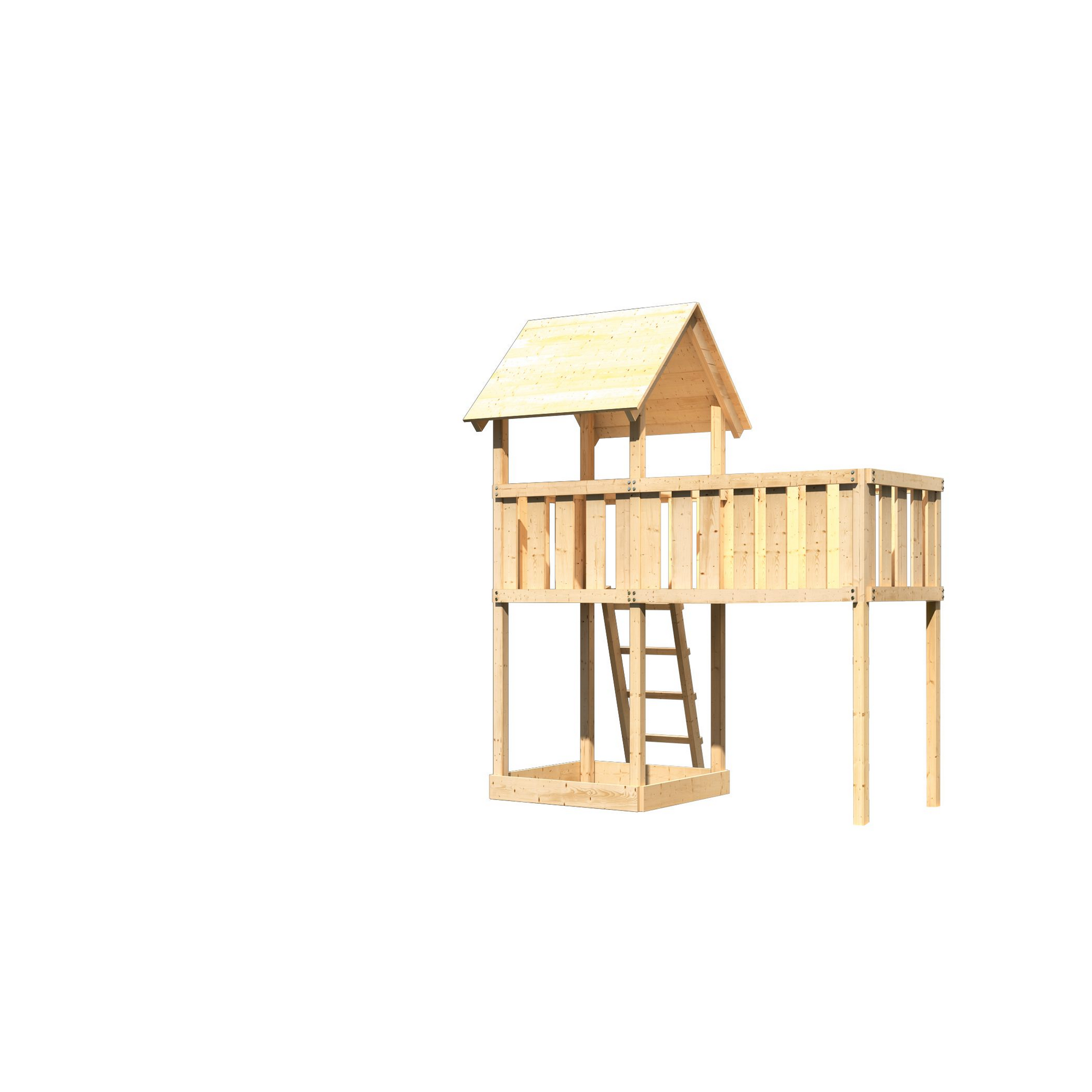 Kinderspielturm 'Lotti' Satteldach, Anbau XL, 247,8 x 107 x 291 cm + product picture