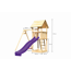 Verkleinertes Bild von Kinderspielturm 'Lotti' Einzelschaukel, Rutsche violett, 257 x 242,5 x 291 cm