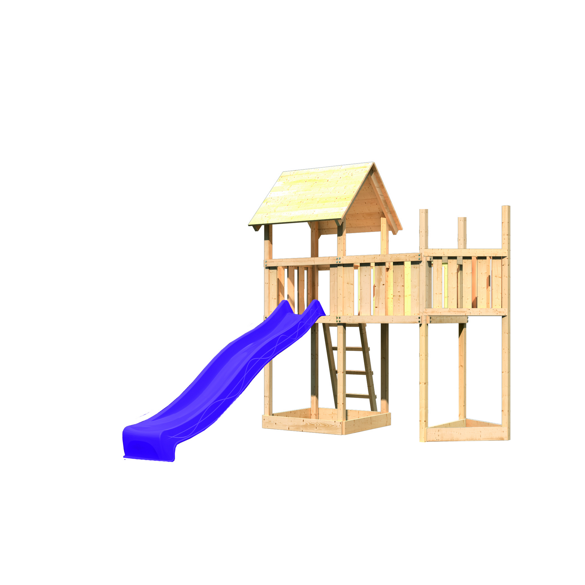 Kinderspielturm 'Lotti' Schiffsanbau, Anbauplattform, Rutsche violett, 287,5 x 107 x 291 cm + product picture