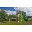 Verkleinertes Bild von Spielturm 'Anna' Doppelschaukelanbau, Rutsche grün, 347 x 264 x 270 cm
