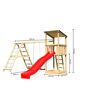 Kinderspielturm Anna mit Rutsche und Schaukel