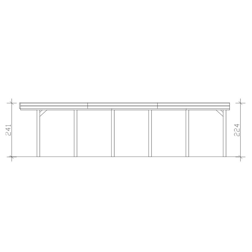 Technische Zeichnung eines Carports Friesland