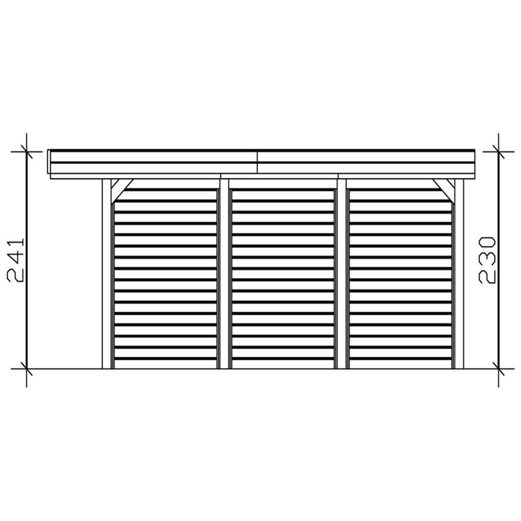 Bauplan Carport Friesland Set 1