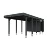 Schwarzer Carport Friesland Set 2