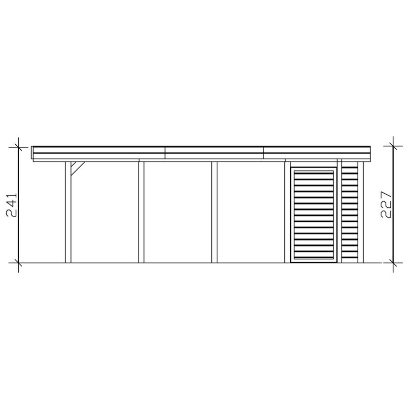 Bauplan Gartenhaus Friesland Set 2 mit Maßen
