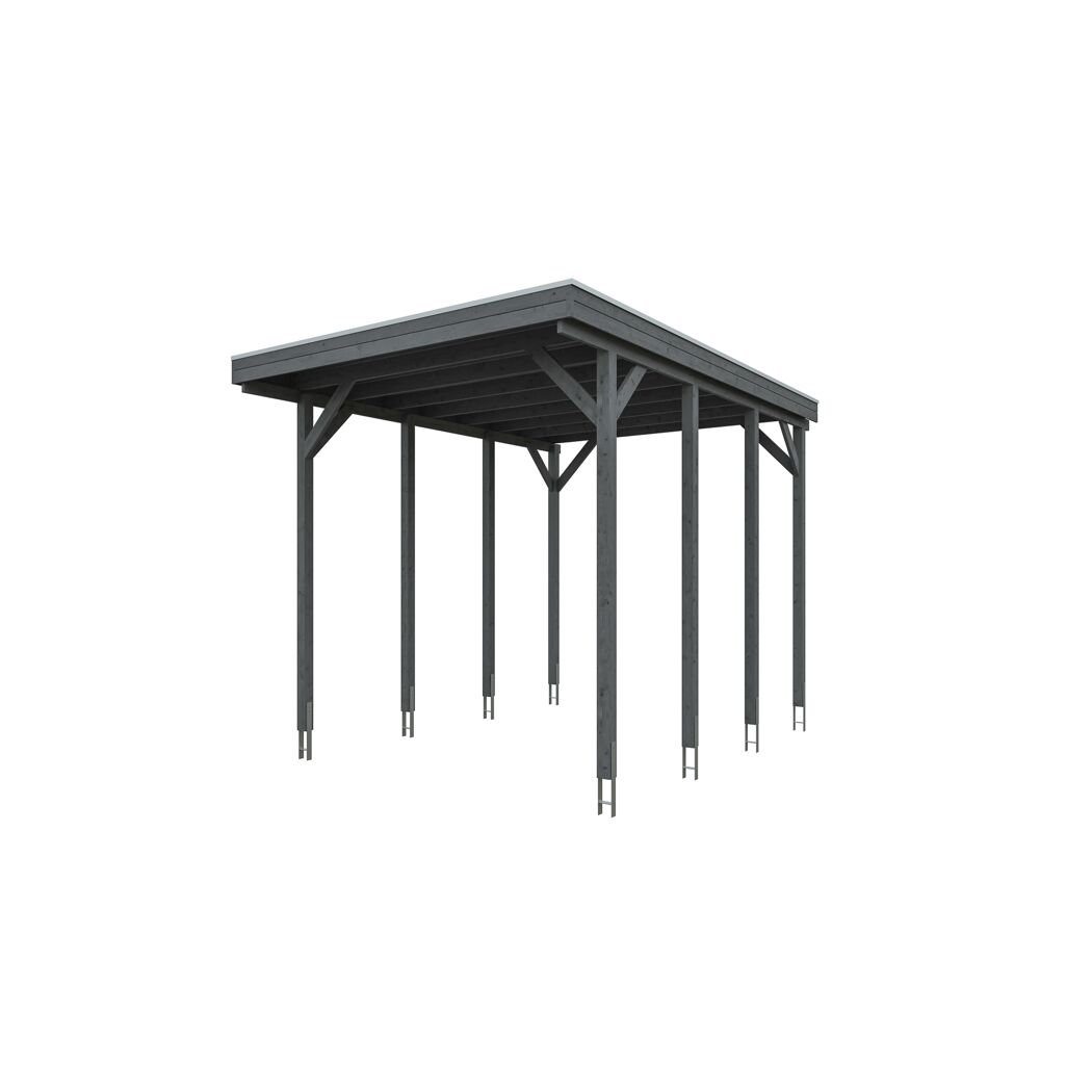 Grauer Carport Friesland