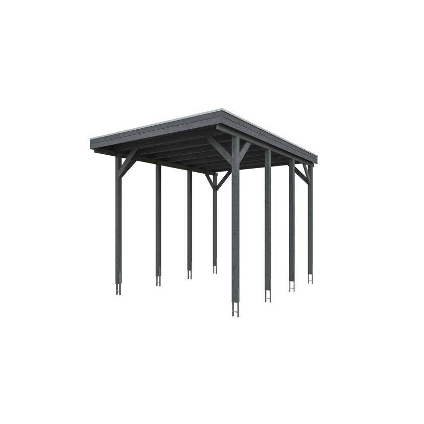 Grauer Carport Friesland