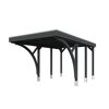 Schwarzer Carport Friesland Set 6