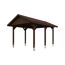 Holzcarport mit Satteldach
