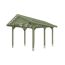 Holzcarport mit Spitzdach